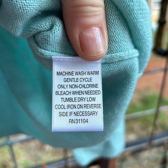 Kim Rogers Crew Neck Blue Long Sleeves Acrylic Sweater Ribbed Women’s Large L - Picture 7 of 15